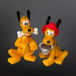 Disney Pluto Fire Pup & Pluto With A Bone PVC Figures A4